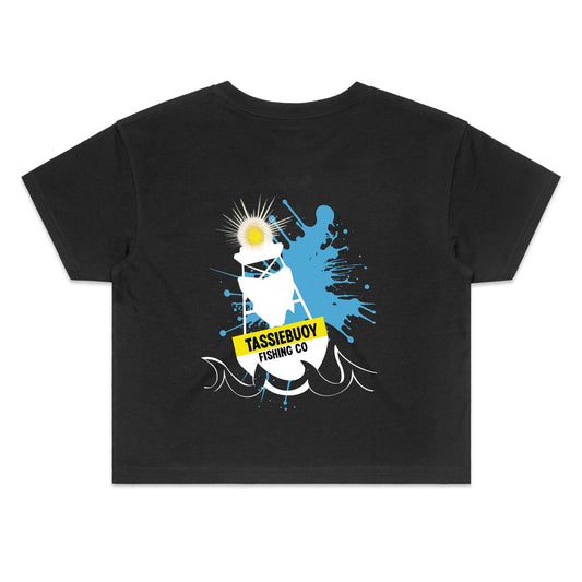 TASSIEBUOY WOMENS CROP TEE